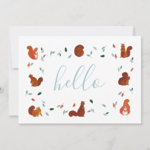 Carte Écureuils mignons