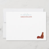 Carte Écureuils mignons (Dos)