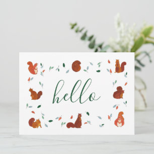 Carte Écureuils mignons