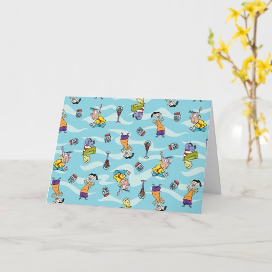 Carte Ed, Edd, n Motif Eddy (Fleur jaune)