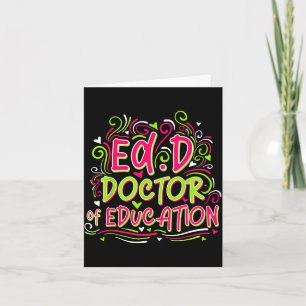 Carte Edd docteur en éducation - pour docteur en éducati