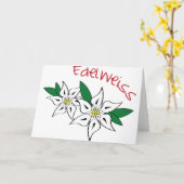 Carte Edelweiss (Fleur jaune)