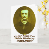 Carte Edgar Allan Poe (Fleur jaune)