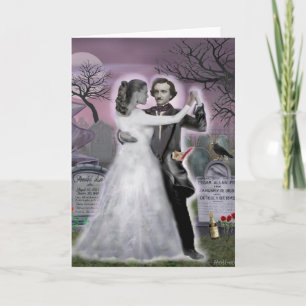 Carte Edgar Allan Poe et Annabel Lee Eternellement