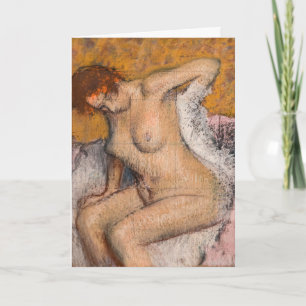Carte Edgar Degas - Après le bain