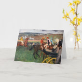 Carte Edgar Degas - Aux courses (Fleur jaune)