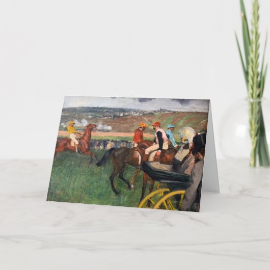 Carte Edgar Degas - Aux courses (Devant)