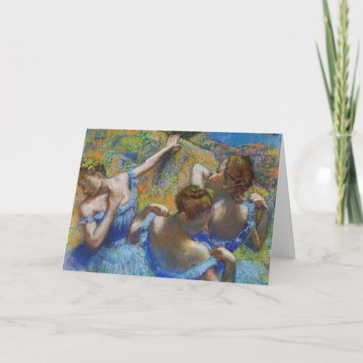 Carte Edgar Degas - Blue Dancers (Devant)