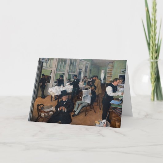 Carte Edgar Degas - Bureau de coton à la Nouvelle-Orléan (Devant)