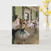 Carte Edgar Degas - Classe Danse (Fleur jaune)
