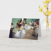 Carte Edgar Degas - Classe Danse (Fleur jaune)