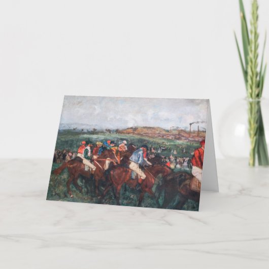 Carte Edgar Degas - Course de gentlemen (Devant)