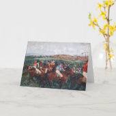 Carte Edgar Degas - Course des hommes (Fleur jaune)