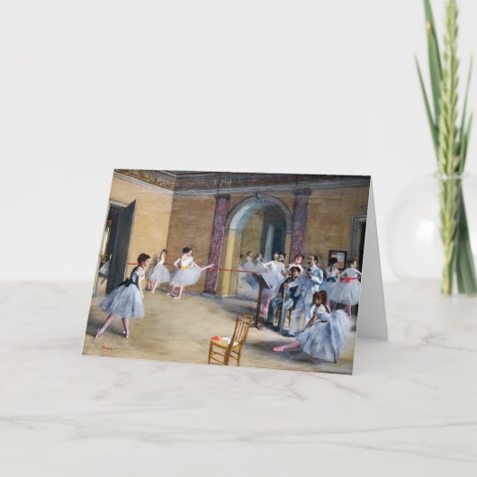 Carte Edgar Degas - Dance Foyer, Opéra rue Le Peletier (Devant)