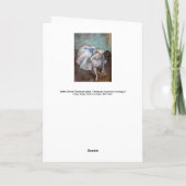 Carte Edgar Degas - Danseur assis (Dos)