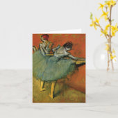 Carte Edgar Degas | Danseurs au Bar (Fleur jaune)
