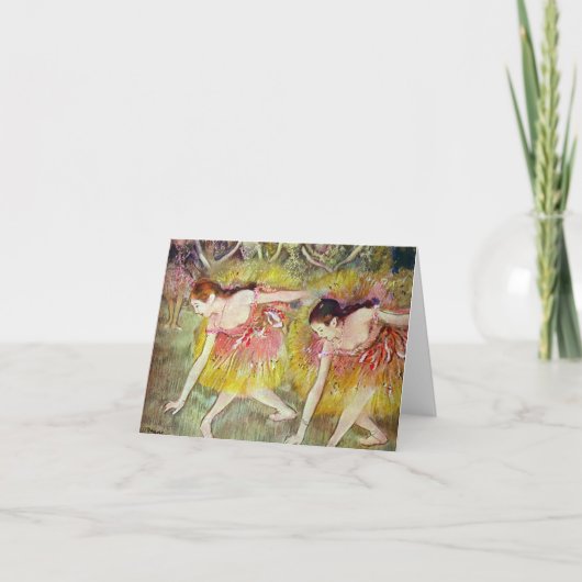 Carte Edgar Degas - Danseurs de ballet (Devant)