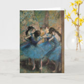 Carte Edgar Degas | Danseurs en bleu, 1890 (Fleur jaune)