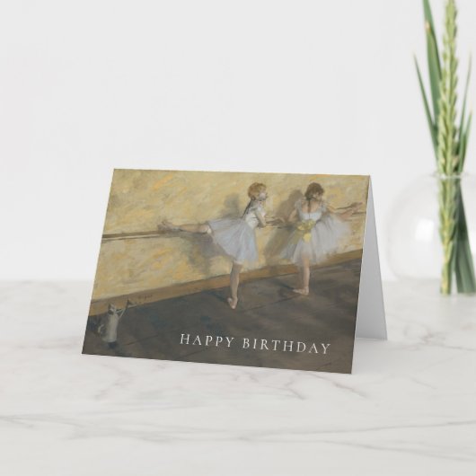 Carte Edgar Degas | Danseurs Pratiquant au Barre (Devant)