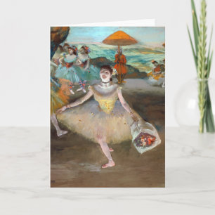Carte Edgar Degas - Danseuse au bouquet, saluant sur la
