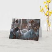 Carte Edgar Degas - Danseuses (Fleur jaune)