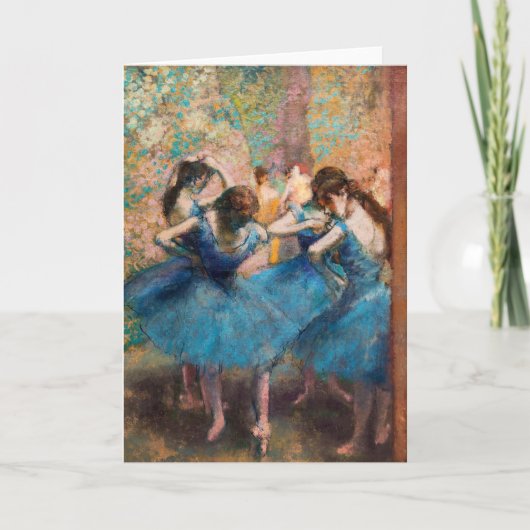 Carte Edgar Degas - Danseuses en bleu (Devant)