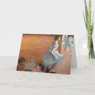 Carte Edgar Degas - Danseuses montant un escalier