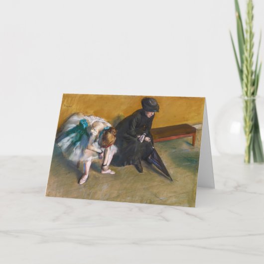 Carte Edgar Degas - En attente (Devant)