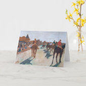 Carte Edgar Degas - La Parade (Fleur jaune)