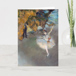 Carte Edgar Degas - L'Étoile / Danseuse sur la scène