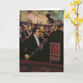 Carte Edgar Degas | l'orchestre d'opéra, c.1870 (Fleur jaune)