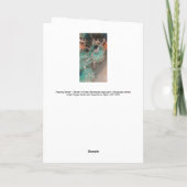 Carte Edgar Degas - Swaying Dancer / Danseuse en vert (Dos)