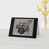 Carte Edgar Happy Birthday Drums Card (Fleur jaune)