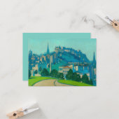 Carte Édimbourg, capitale écossaise (par George Henry) (Devant/Arrière en situation)