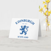 Carte EDIMBOURG Écosse (Fleur jaune)
