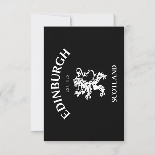 Carte EDIMBOURG Écosse (Devant)