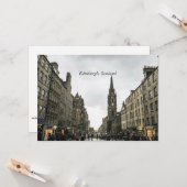 Carte Edimbourg, Écosse, paysage urbain (Devant/Arrière en situation)