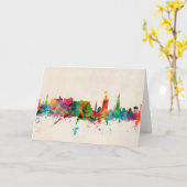 Carte Édimbourg Scotland Skyline (Fleur jaune)