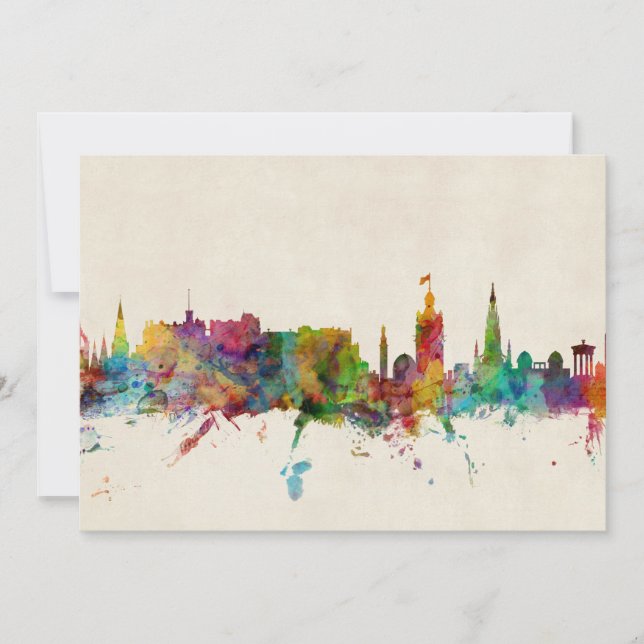 Carte Édimbourg Scotland Skyline (Devant)