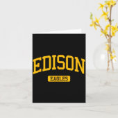 Carte Edison High School Hs Edison Nj Varsity Srts  (Fleur jaune)