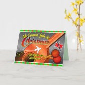 Carte Editable - Ah Comin' fuh de Christmas (Fleur jaune)
