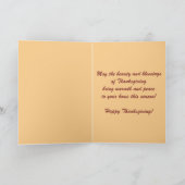 Carte Editable Automne Feuilles Thanksgiving (Intérieur)