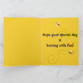 Carte Editable Bees and a Beehive Greeting (Intérieur)