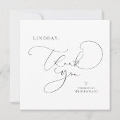 Carte Éditable Couleur Cute Script Bridesmaid Merci (Devant)