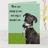 Carte Editable Doggone Awesome Anniversaire (Fleur jaune)