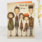 Carte Editable Friends Coworkers Goodbye and Good Luck (Fleur jaune)