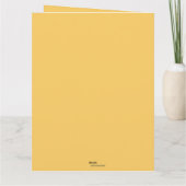 Carte Editable Thanksgiving Turquie Citrouilles et Feuil (Dos)