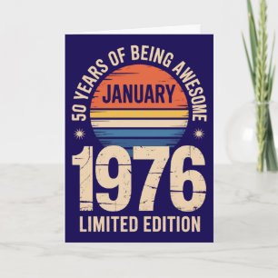 Carte Édition Limitée 50e Anniversaire Vintage 197