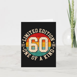 Carte édition limitée 60 ans vintage 1966 60ème