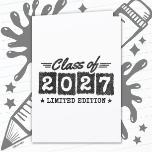 Carte Édition limitée de fin d'études Classe terminale 2